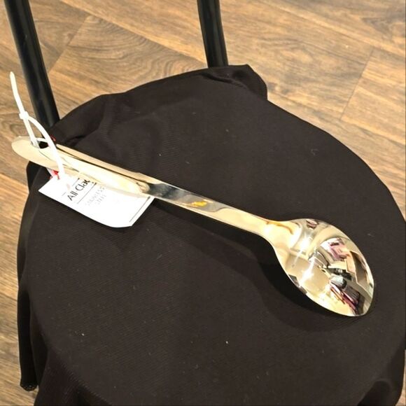 All-Clad Polished Stainless Steel Solid Spoon - Picture 8 of 8